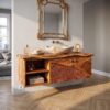 Rustic Wood Vanity Elegant Ensuite Bathroom
