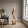Contemporary Dancing Flame Floor Lamp For Living Room