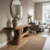 Contemporary Organic Void Base Console Table Entryway Hallway Living Room