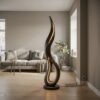 Contemporary Dancing Flame Floor Lamp For Living Room