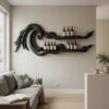 Coastal Wall Wine Rack For Beach House