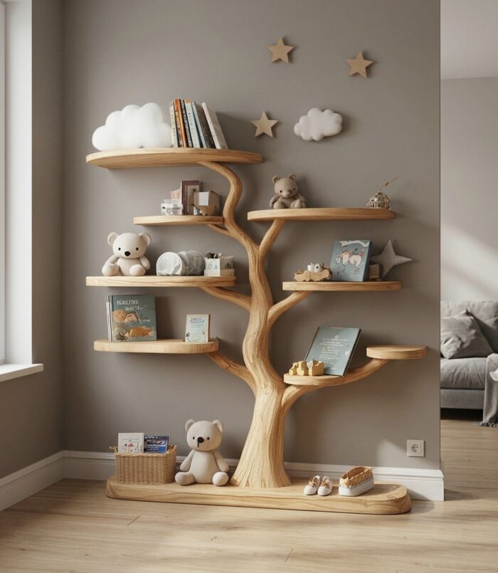 Baby Room Decoration Tree Shelf Handmade Bedroom Decoration Gift