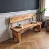 Rustic Solid Wood Bench Entryway Living Room