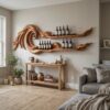 Coastal Wall Wine Rack For Beach House