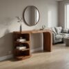 Contemporary Dressing Table With Waterfall Wood Structure For Bedroom