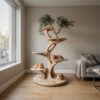 Custom Handmade Wooden Cat Tree Modern Large Climbing Tree Unique