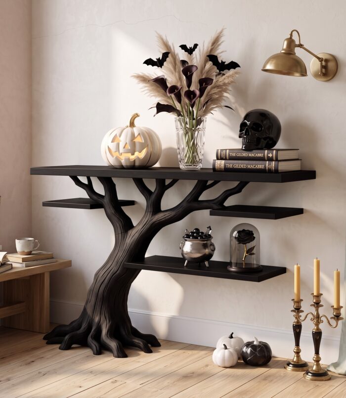 Organic Spreading Branch Console For Gothic Halloween Interior