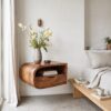 Minimalist Floating Nightstand With Storage For Bedroom