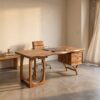 Organic Dual Pedestal Executive Desk Elegant Office