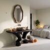 Modern Halloween Statement Bathroom Vanity With Sculptural Branch Frame For Bathroom