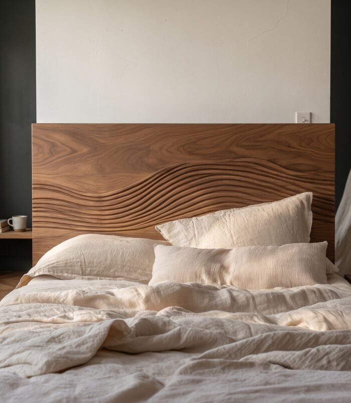 Rustic Sculptural Artistic Headboard For Bedroom Or Personal Space
