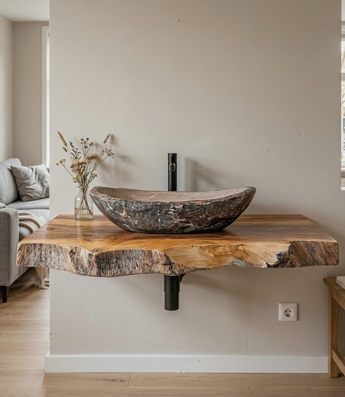 Farmhouse Wooden Vanity Bathroom Decor Ideas