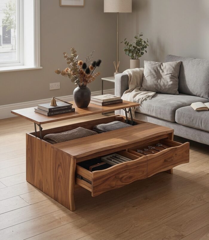Contemporary Halloween Lift Coffee Table City Apartment