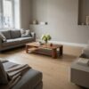 Classic Contemporary Solid Wood Coffee Table Timeless Living Room Interior