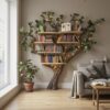 Black Tree Bookshelf Floating Shelf Bookcase