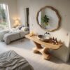 Modern Halloween Statement Bathroom Vanity With Sculptural Branch Frame For Bathroom