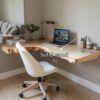 Mid Century Floating Desk Bedroom Study