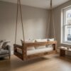Contemporary Hanging Sofa Swing City View Elegant Apartment