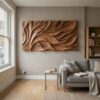 Abstract Carved Wall Art Sculpture For Living Room Decor