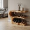 3-Tier Wooden Shoe Rack Bench For Organizing Shoes & Bags