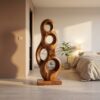 Organic Wooden Sculpture For Modern Penthouse Balcony Decor