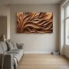 Abstract Carved Wall Art Sculpture For Living Room Decor