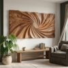 Modern Large Wood Wall Art for Living Room