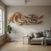 Coastal Wall Wine Rack For Beach House