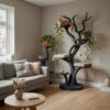 Custom Handmade Wooden Cat Tree Modern Large Climbing Tree Unique