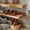 3-Tier Wooden Shoe Rack Bench For Organizing Shoes & Bags