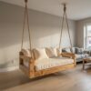 Contemporary Hanging Sofa Swing City View Elegant Apartment