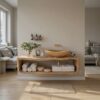 Handcrafted Wooden Vanity For Bathroom Natural Look