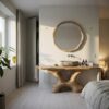 Modern Halloween Statement Bathroom Vanity With Sculptural Branch Frame For Bathroom