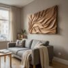 Abstract Carved Wall Art Sculpture For Living Room Decor