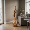 Contemporary Dancing Flame Floor Lamp For Living Room