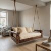 Contemporary Hanging Sofa Swing City View Elegant Apartment