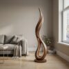 Contemporary Dancing Flame Floor Lamp For Living Room
