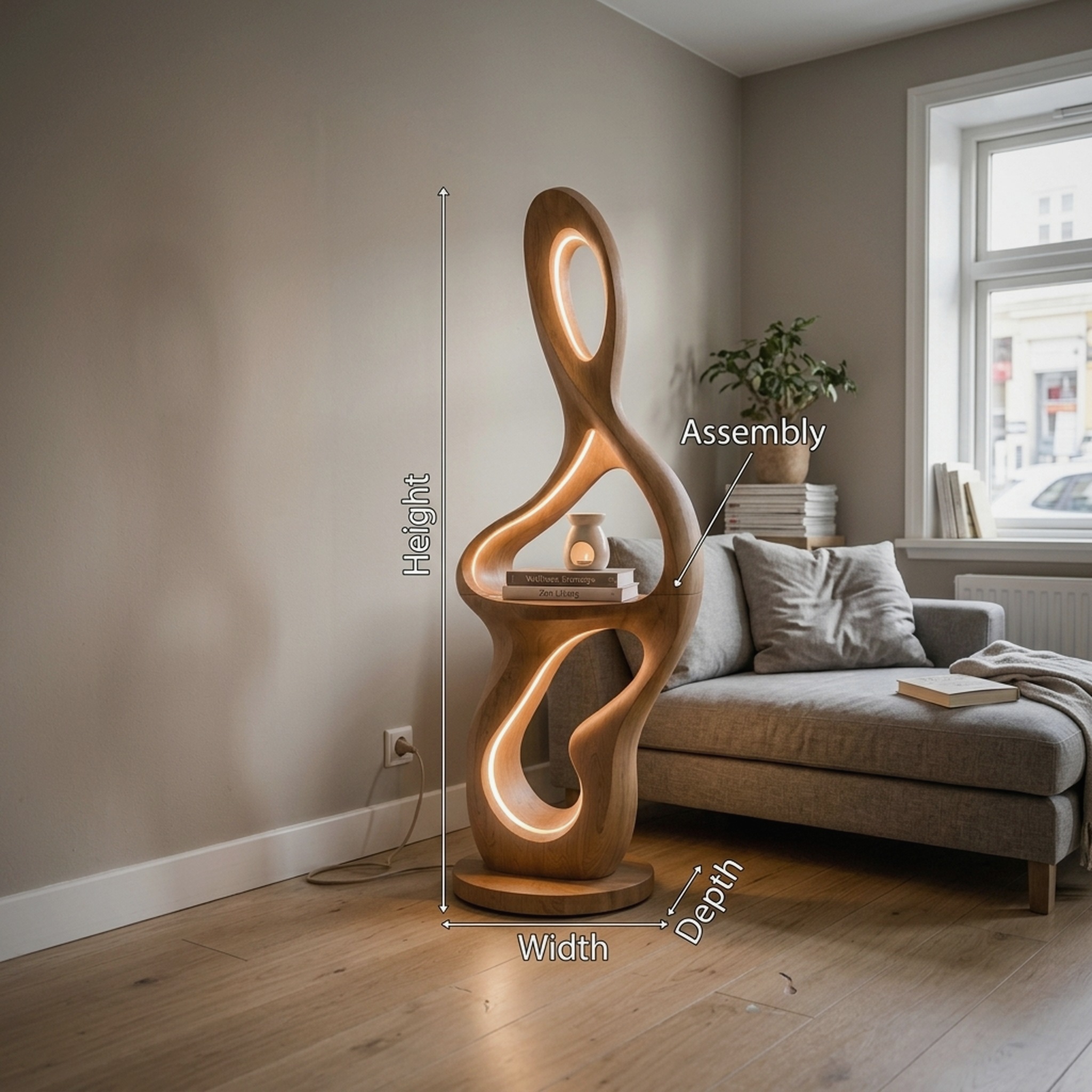8_73bc8506.jpg Mid Century Circle Lamp With Table For Entryway
